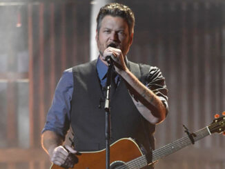 Blake Shelton performing at drive-in concert series