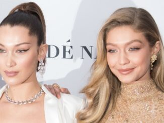 Bella Hadid shows off her “burger bump” in side by side photo with pregnant sister Gigi