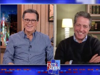 A recovered Hugh Grant tells ‘The Late Show’ that he and his wife had COVID-19