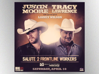 Justin Moore, Tracy Lawrence join forces to mount a free arena show for frontline workers